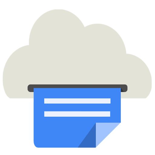 Cloud Print Icon Android Kitkat Android