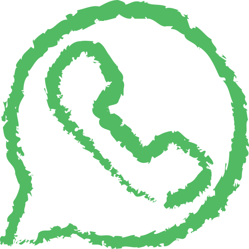 Drawn, Grunge, Line, Media, Social, Whatsapp Icon