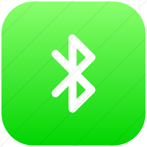 Flat Rounded Square White On Ios Neon Green Gradient