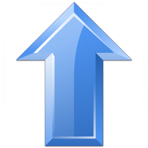 Iconexperience V Collection Arrow Up Blue Icon