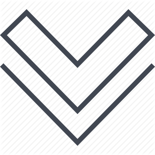 Arrow, Double, Down, Point, Pointing Icon