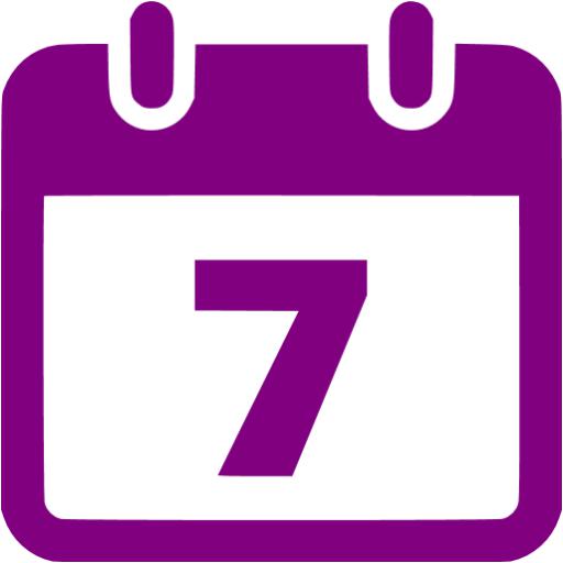 Purple Calendar Icon