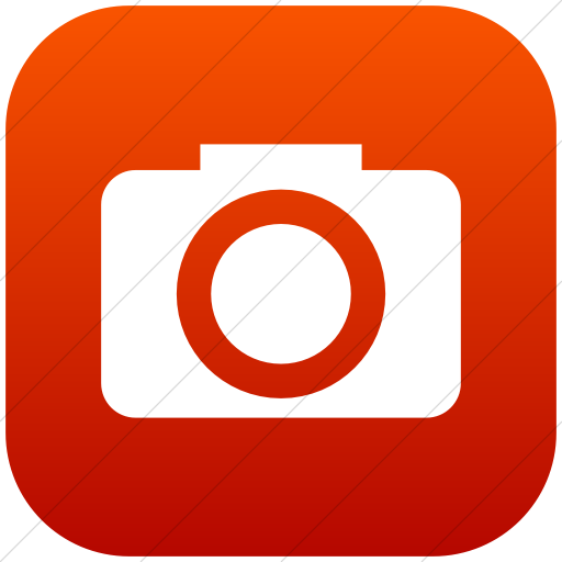 Flat Rounded Square White On Red Gradient Raphael