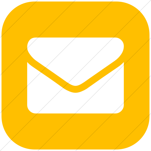 Flat Rounded Square White On Yellow Bootstrap Font