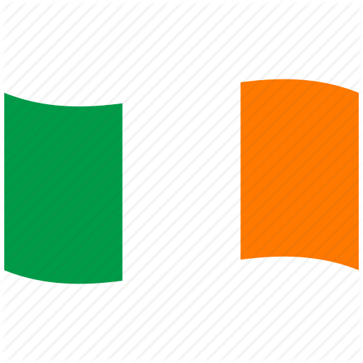 Flag, Ie, Ireland, Irish Flag, Republic, Waving Flag, White Icon