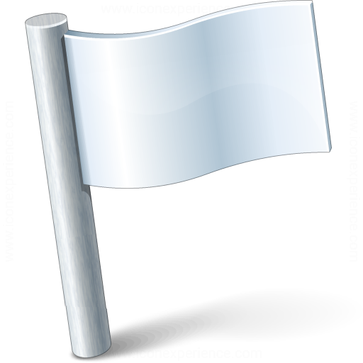 Iconexperience V Collection Signal Flag White Icon