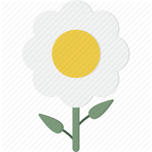 Flower, White Icon