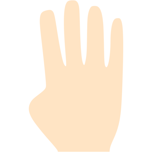 Bisque Four Fingers Icon