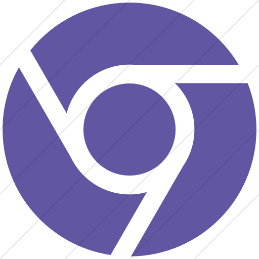 Simple Purple Social Media Chrome Icon