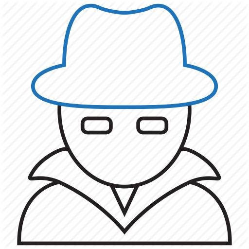 Detective, Hacker, Hat, White Hat Icon