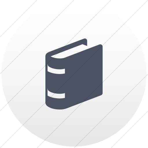 Flat Circle Blue Gray On White Gradient Raphael Book Icon