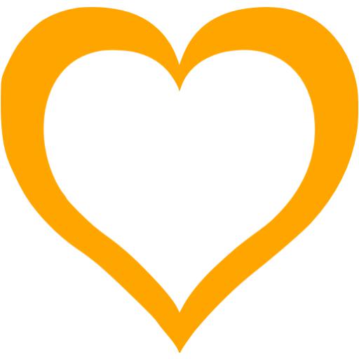Orange Heart Icon