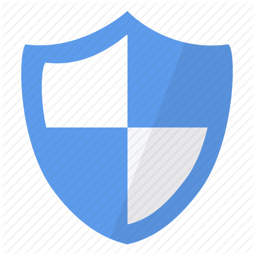 Blue, Protect, Protection, Secure, Security, Shield, White Icon