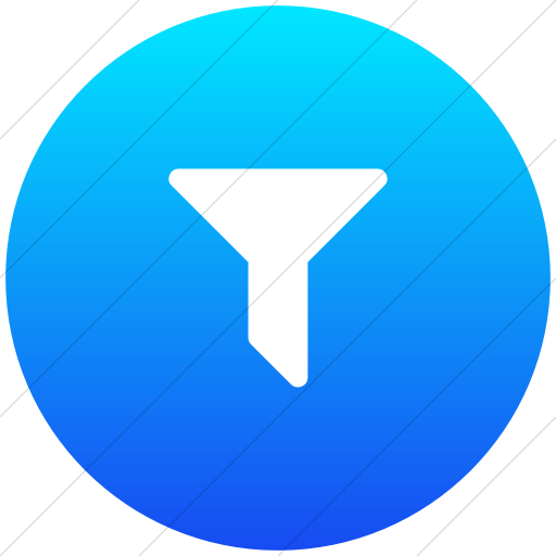 Flat Circle White On Ios Blue Gradient Bootstrap Font