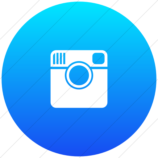 Flat Circle White On Ios Blue Gradient Foundation