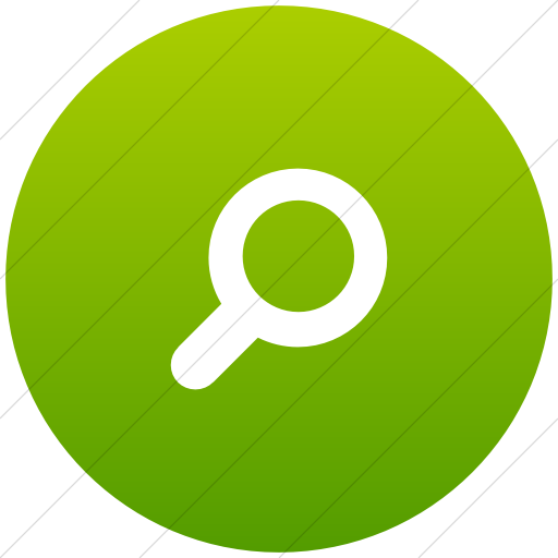 Flat Circle White On Green Gradient Foundation