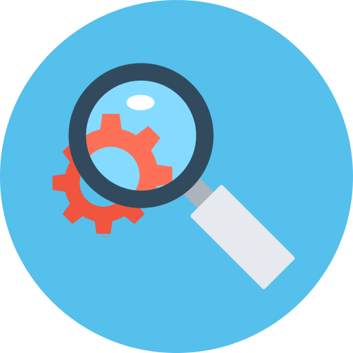 Settings Magnifying Glass Png Icon
