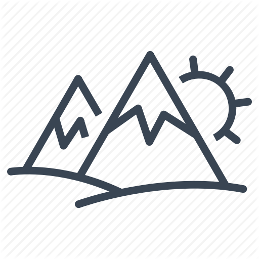 Landscape, Mountain, Snow, Winter Icon