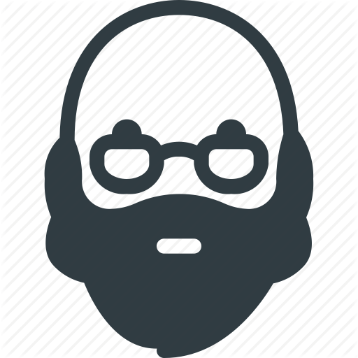 Avatar, Bald, Beard, Glasses, Man, Old, People Icon