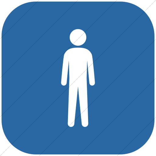 Flat Rounded Square White On Blue Ocha Humanitarians