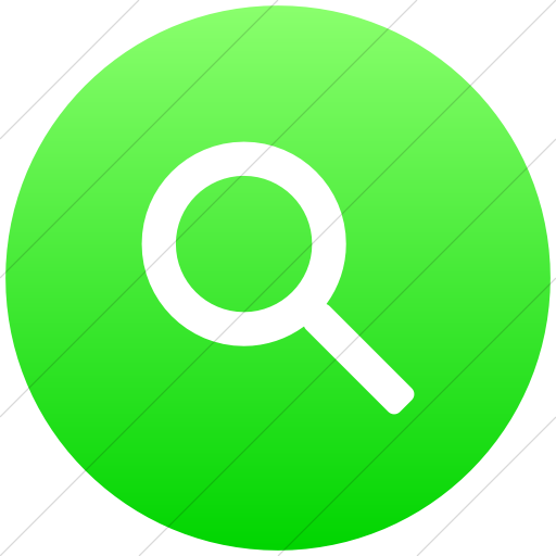 Flat Circle White On Ios Neon Green Gradient