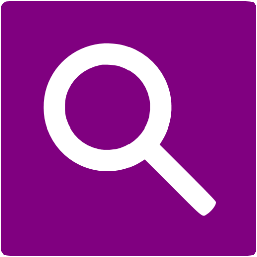Purple Google Web Search Icon