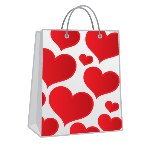 Shopping Bag Hearts Icon Love And Breakup Iconset Kevin Thompson