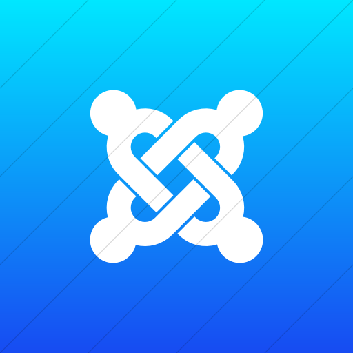 Flat Square White On Ios Blue Gradient Social Media