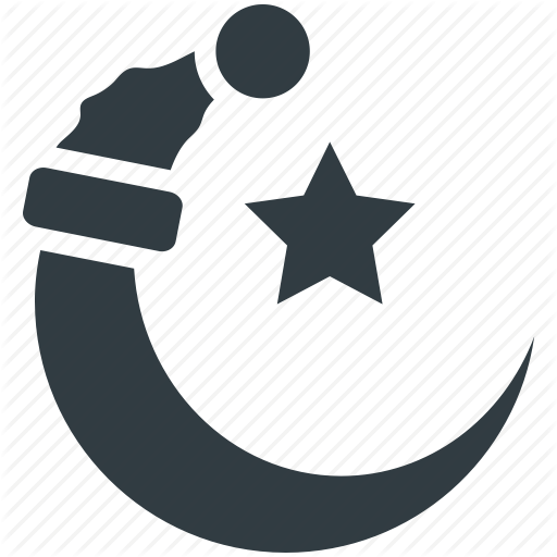 Christmas Night, Moon, Night, Sky, Star Icon