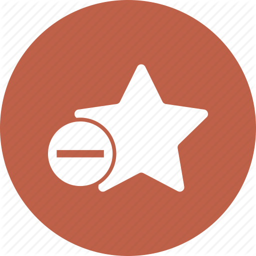 Mark, Minus, Rank, Star, White Icon