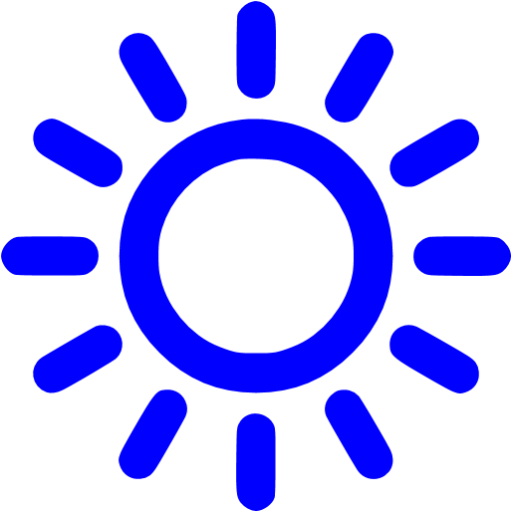 Blue Sun Icon
