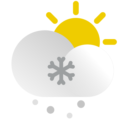 Weather, Sunny, Sun, Cloud, Snow, Snowy Icon Free Of The Weather