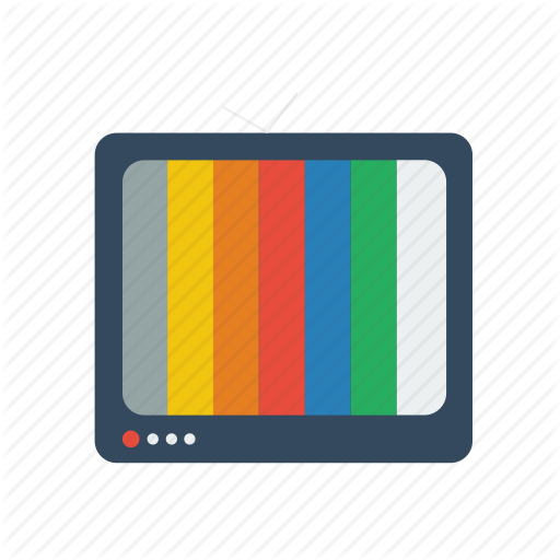 Broken Tv, Flat Television, Flat Tv, Rgb, Television, Tv Icon