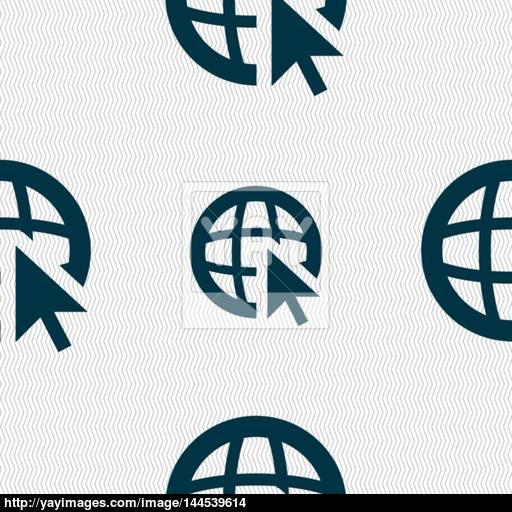 Internet Sign Icon World Wide Web Symbol Cursor Pointer