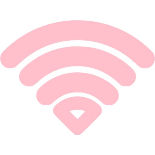 Pink Wifi Icon