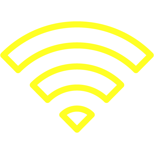 Yellow Wifi Icon