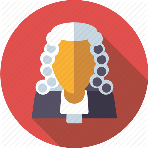 Crime, Judge, Jurisdiction, Justice, Law, Occupation, Wig Icon