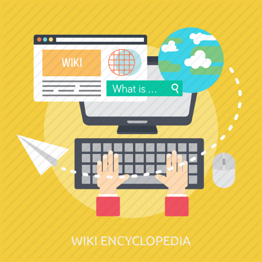 Computer, Concept, Encyclopedia, Search, Wiki, Work, Workplace Icon