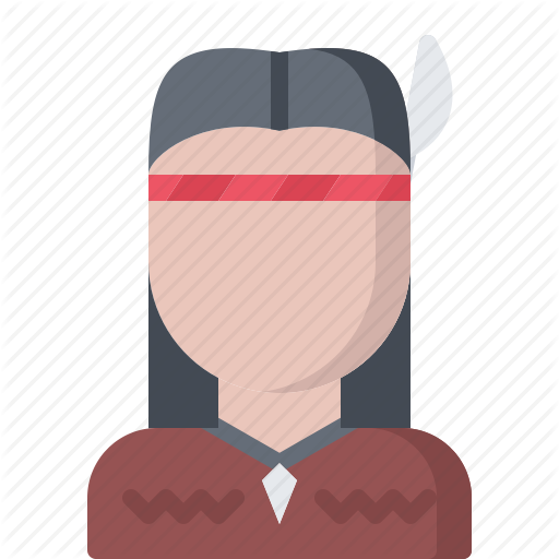 Cowboy, Feather, Indian, West, Wild Icon