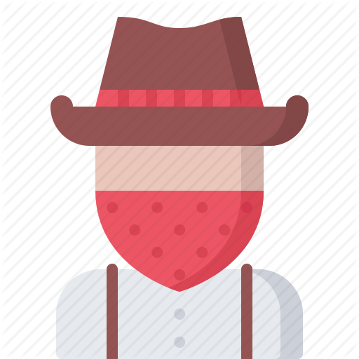 Cowboy, Robber, Thief, West, Wild Icon
