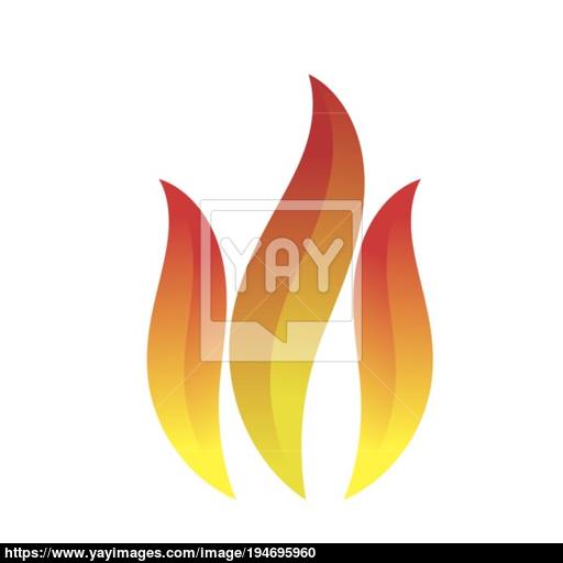 Fire Icon Isolated Vector