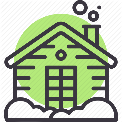 Accommodation, Cabin, Cottage, House, Lodge, Winter, Wooden Icon