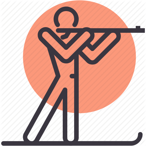 Biathlon, Olympics, Shooting, Skiing, Snow, Sports, Winter Icon