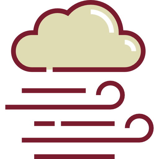 Bad Weather, Weather, Wind Icon