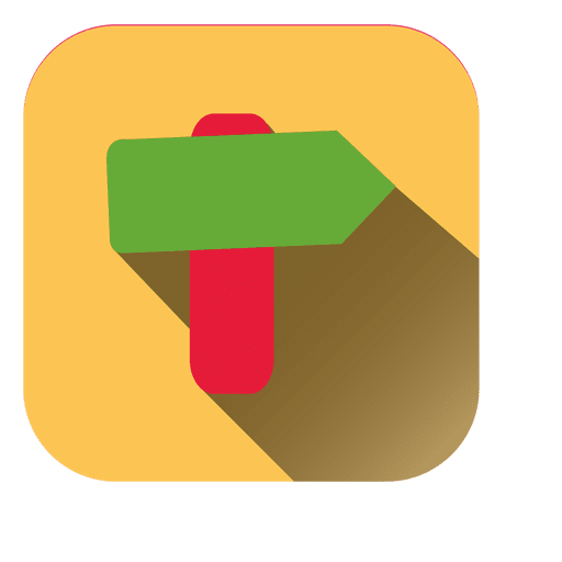 Wood Sign Square Icon