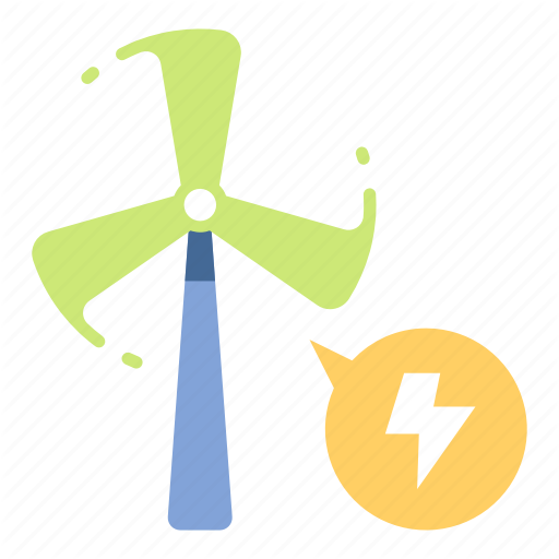 Electricity, Energy, Environment, Power, Wind, Windmill Icon