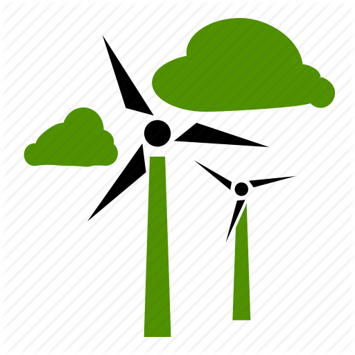 Green, Mill, Natural, Wind, Windmill Icon