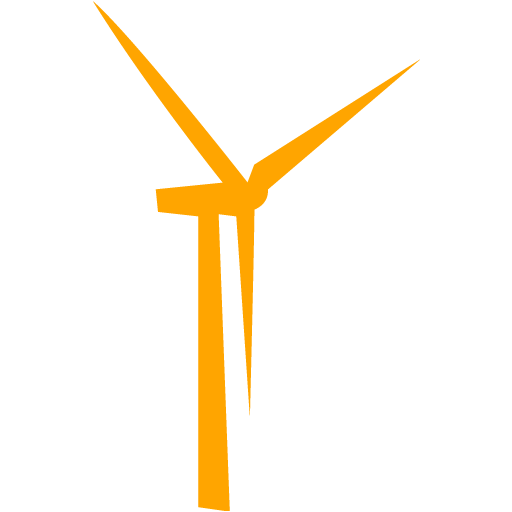 Orange Windmill Icon