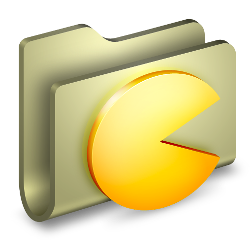 Games Folder Icon Alumin Folders Iconset Wil Nichols