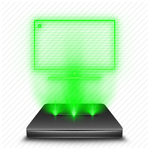 Computer, Hologram, Holographic, My, Pc, Personal Icon